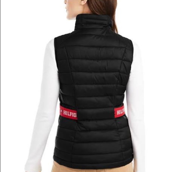 NWT Tommy Hilfiger Sport Women Black Puffer Vest Size X-Small, Sporty! - Picture 4 of 7
